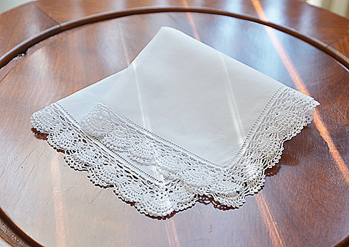 Classic Irish ( Fine) Single Hemstitch Handkerchief. 13"x13"